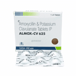 amoxycillin (500mg) + clavulanic acid (125mg) tablet – almox cv 625