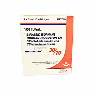 insulin isophane (70%) + human insulin (30%) injection