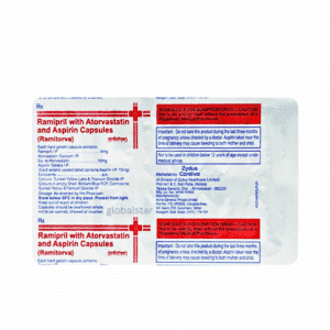 atorvastatin (10mg) + aspirin (75mg) + ramipril (5mg) capsule