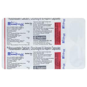 aspirin (75mg) + rosuvastatin (10mg) + clopidogrel (75mg) capsule