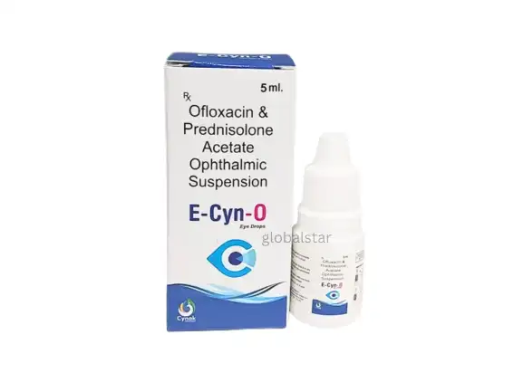 Ofloxacin (0.3% w/v) + Prednisolone (0.5% w/v)